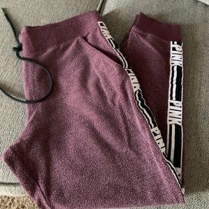Pink burgundy sweats